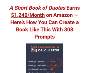A Short Book of Quotes Earns $1,240/Month on Amazon — Here’s How You Can Create a Book Like This....