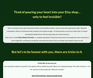ETSY MASTERY FORMULA
