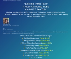 [Extreme Super Solos] Get a Mass of INTENSE Traffic for Whatever You Are Selling!