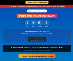 💎 Black Friday Mega Deal — Get Worldprofit’s Biggest Bonuses of the Year!