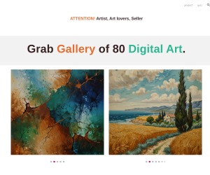 ATTENTION! Artist, Art lovers, Seller Grab Gallery of 80 Digital Art.