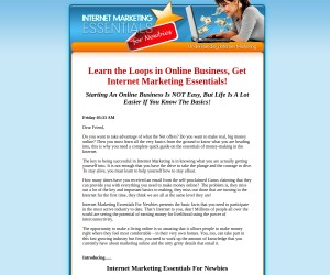 Internet marketing essentials