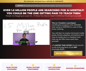 Tired of trading hours for dollars? A.I. Freedom Launchpad gives you a system to earn online.