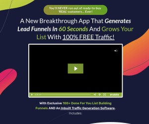 Generate Lead Funnels In 60 Seconds And Grow Your List With 100% FREE Traffic!