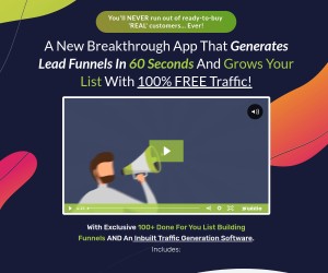 Generate Lead Funnels In 60 Seconds And Grow Your List With 100% FREE Traffic!