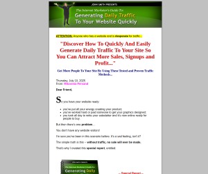 Need traffic for websites