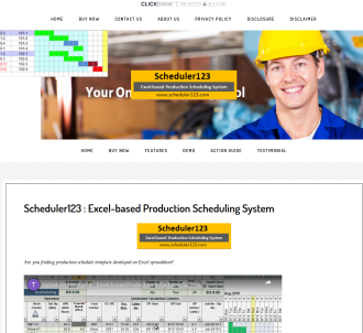 Scheduler123 : Excel-based Production Scheduling System                        