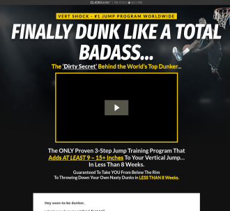 Vertical Jump Training: Vert Shock. Re-bill+upsell+insane Conversions          