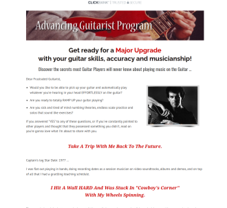 Advancing Guitarist Program - Learn Guitar Lessons - 67% Payout                
