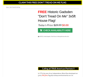 Free Dont Tread On Me Flags!                                                   
