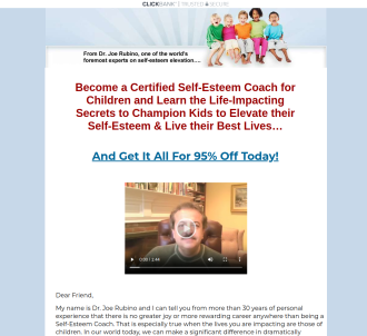 Self-esteem Elevation For Children Coaching Certification                      