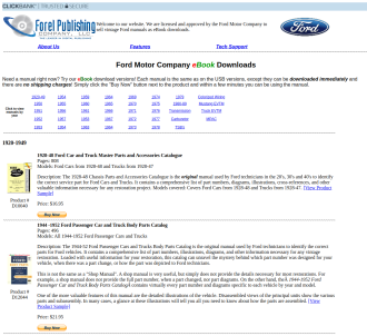 Ebooks - Ford Shop Manuals And Service Manuals                                 