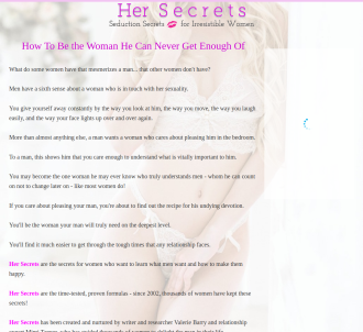 Her Secrets: Seduction Secrets For Irresistible Women                          