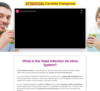 Yeast Infection No More (tm) ~ Top Candida Offer On Cb!                        