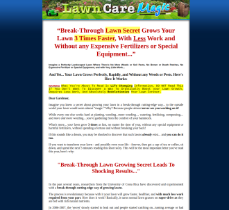 Lawn Care Magic ~ Grow Your Lawn 3 Times Faster!                               