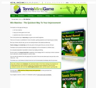 Win Tennis Matches - Strategy And Mental Guides                                