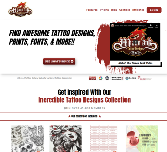 The Ultimate Tattoo Design Collection                                          