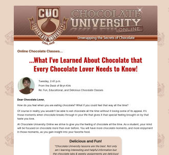 Chocolate University Online                                                    