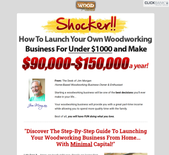 Woodprofits - $80 Per Sale - New Copy Doubles Conversions!                     