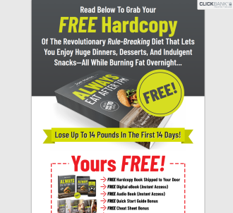 Always Eat After 7pm Free Book, Huge Conversions!                              