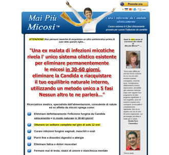 Mai Più Micosi (tm) : Yeast Infection No More (tm) In Italian!                 
