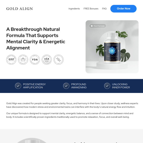 A Breakthrough Natural Formula That Supports Mental Clarity & Energetic Alignment
