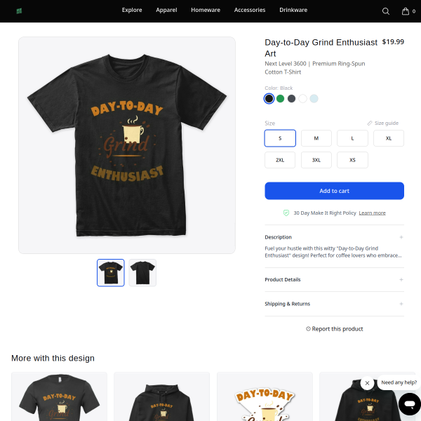 Day-to-Day Grind Enthusiast Art