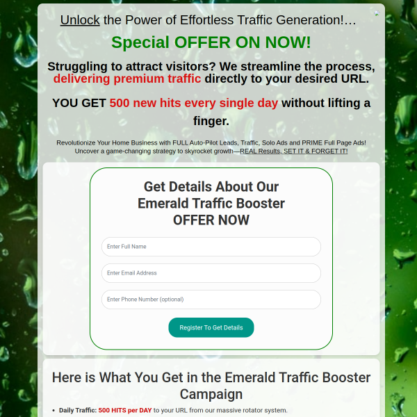 Unlock the Power of Effortless Traffic Generation!