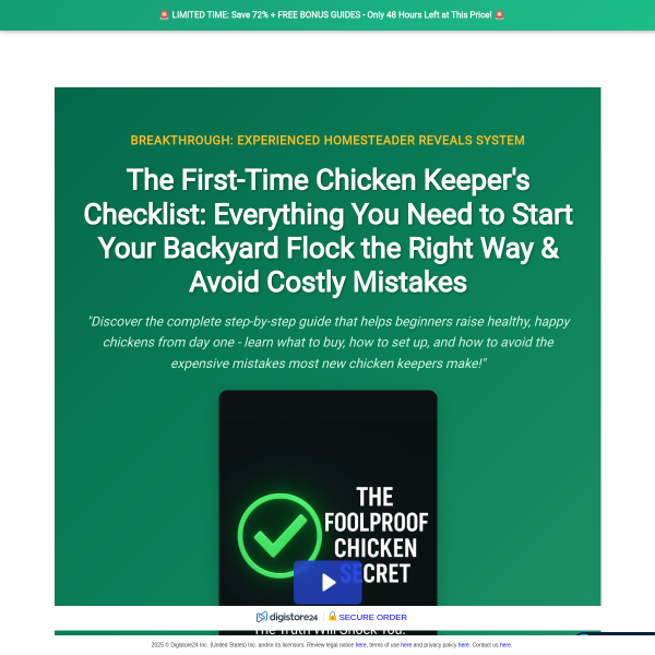 The First-Time Chicken Keeper's Checklist