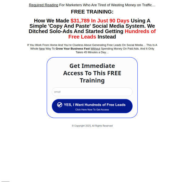 Required Reading For Marketers Who Are Tired of Wasting Money on Traffic…