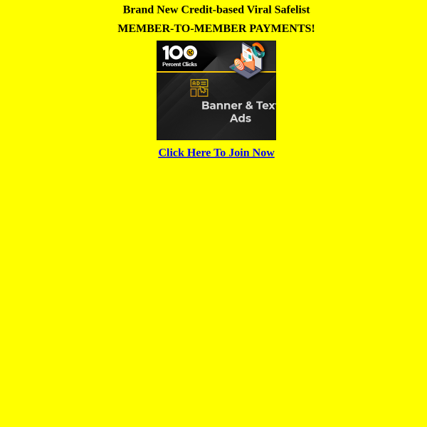 Brand New Credit-based Viral Safelist