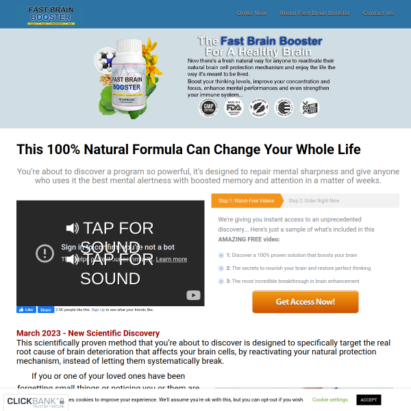 Fast Brain Booster