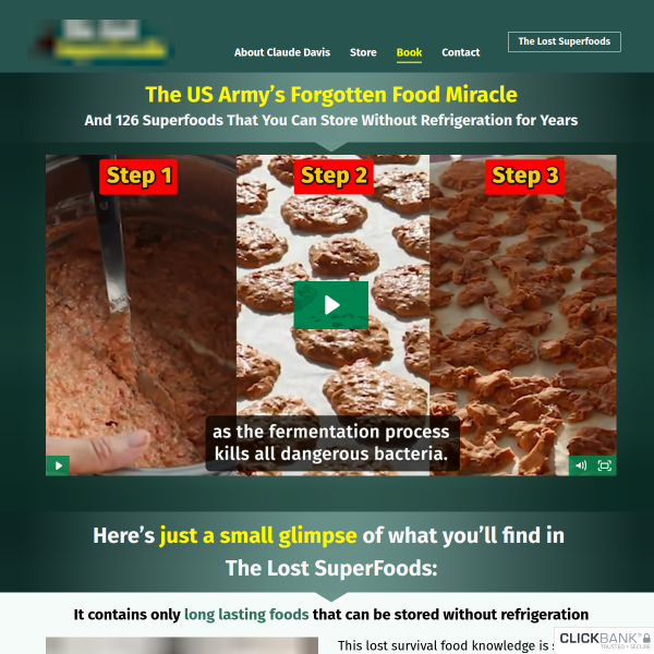 And 126 Superfoods That You Can Store Without Refrigeration for Years :: LOST SUPERFOODS......