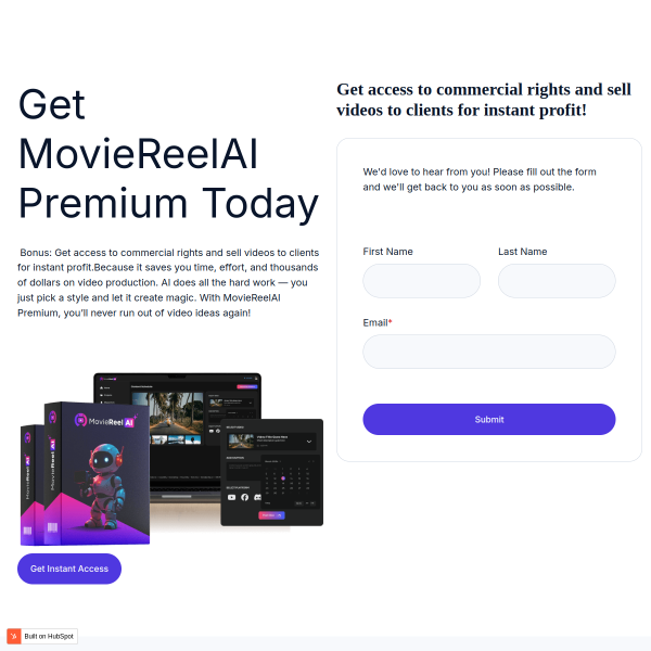 MovieReelAI Premium – Create Professional Videos Instantly with AI!