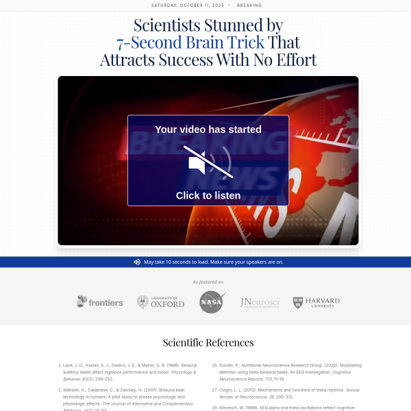Neuro Energizer - New Manifestation VSL heavily tested on cold traffic  Spirituality, New Age & Alt