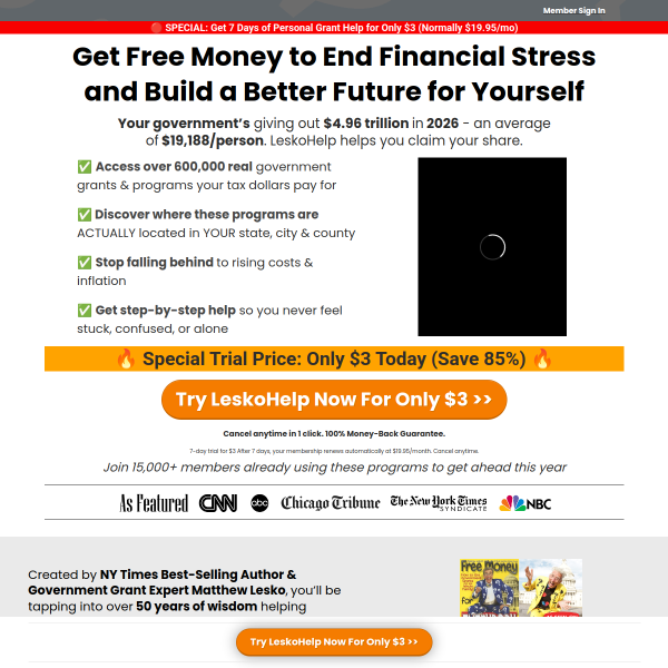 Gov’t Giving Out Free Money