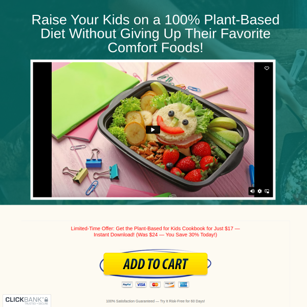 Plant-Based For Kids - Vegan Recipes Your Kids Will Love!