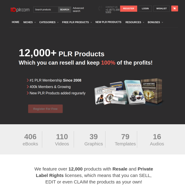 12590+ Digital PLR Products for Rebrand and Resell