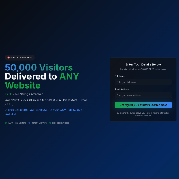 Explode Your Website Traffic with 50,000 Visitors.