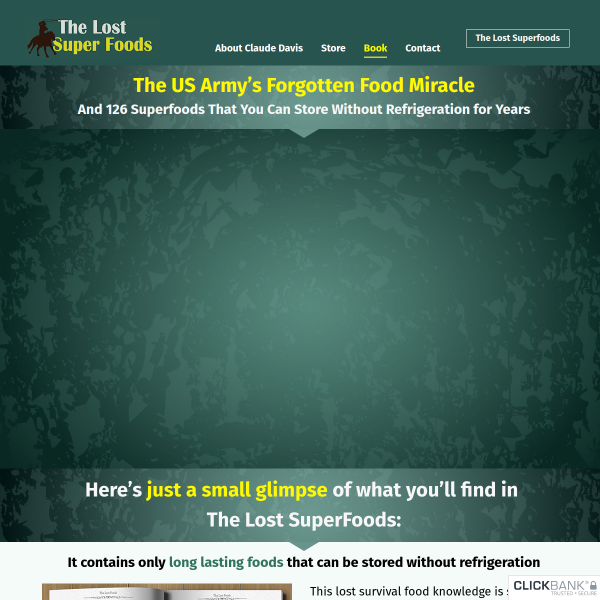 And 126 Superfoods That You Can Store Without Refrigeration for Years :: LOST SUPERFOODS......