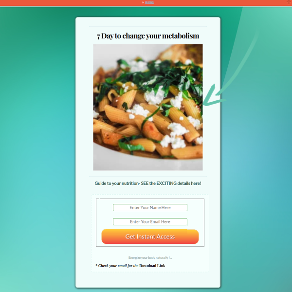 7 Day to change your metabolism