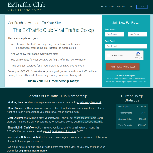 EZ Traffic Club Viral Traffic Co-Op