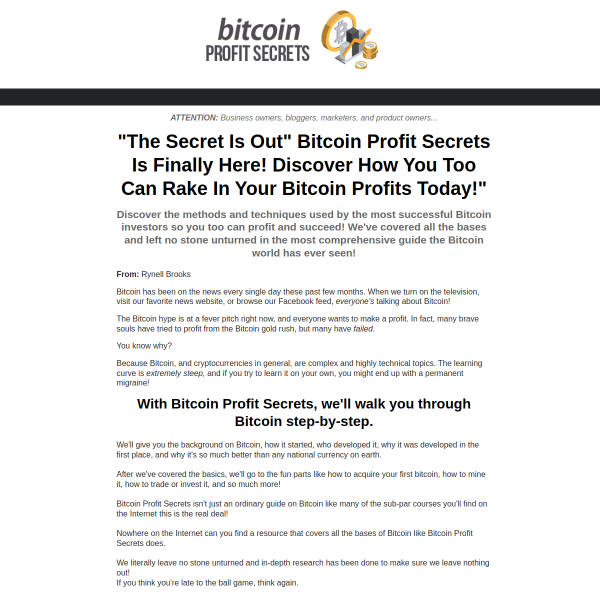 Complete Bitcoin Profits Home Study Course