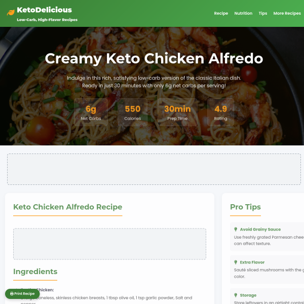 Why Creamy Keto Chicken Alfredo Is Important for Us?
