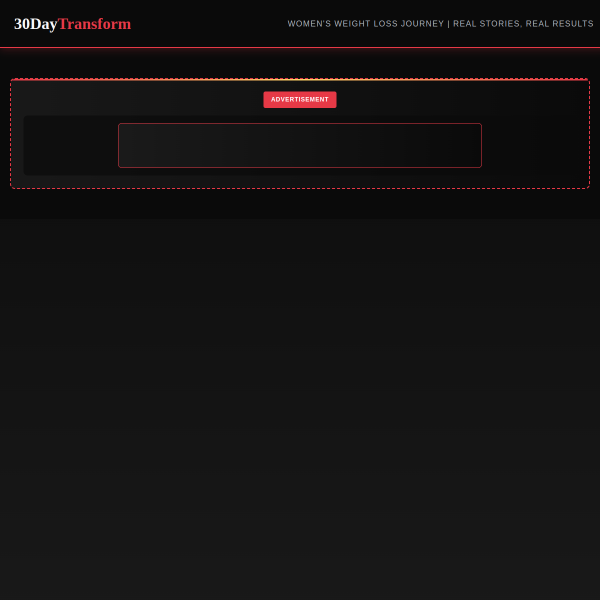 How I Transformed My Body in Just 30 Days