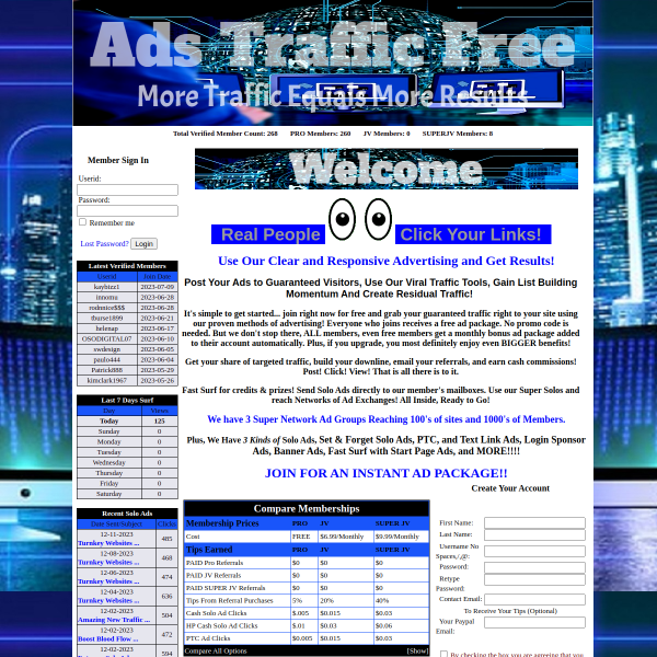 Get Ads Traffic Free Now