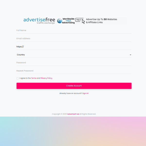 Advertise Free Traffic Exchange