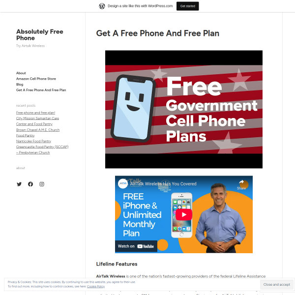 Absolutely Free Phone With FREE Plan.