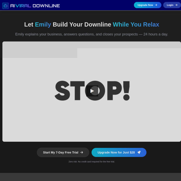 Let Emily Build Your Downline While You Relax