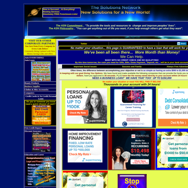 All Solutions Network Help you Get Loans Fast and Easy